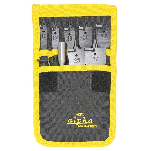 ALPHA DRILL SPADE BIL SET - 8 PCE